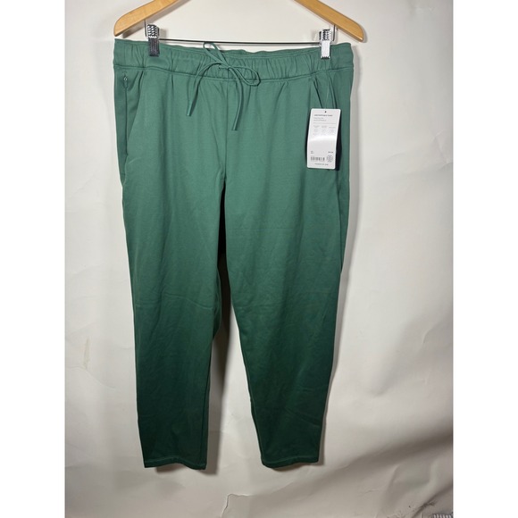 Athleta Pants - Athleta Green Unstoppable Pants Women Size L Drawstring Pockets Athleisure